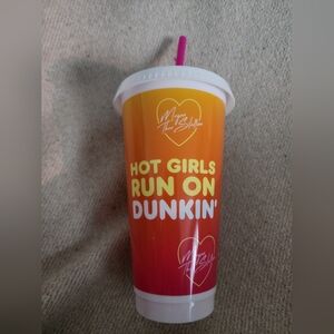 NEW Reusable Dunkin’ Megan Thee Stallion "Hot Girls Run On Dunkin" Coffee Cup
